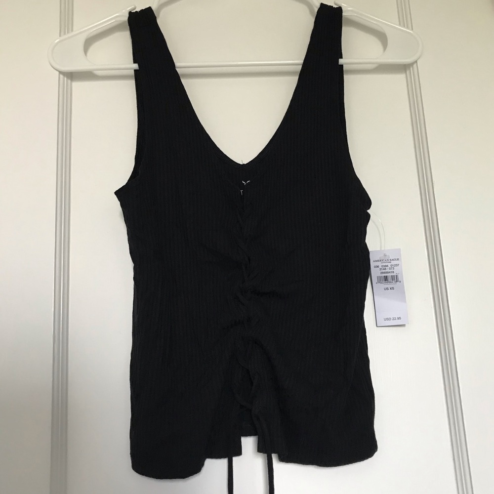 AMERICAN EAGLE Criss Cross Tank Top